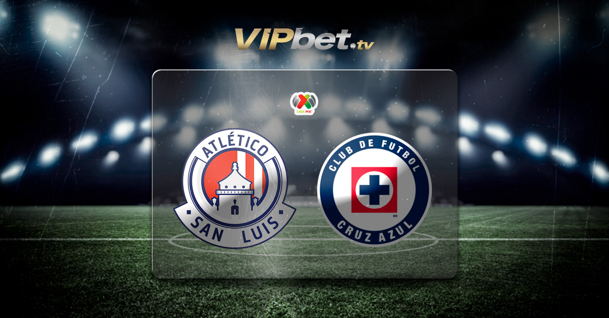 Atlético San Luis vs Cruz Azul pronósticos y parley recomendado Liga MX VIPbet apuestas recomendadas y casino en linea