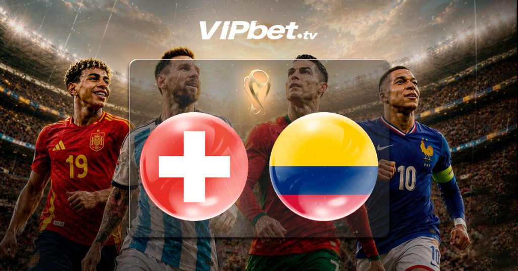 Suiza vs Colombia pronóstico y apuestas deportivas - Octavos de final copa dle mundo VIPbet apuesta online y casino en vivo