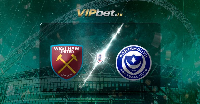 West Ham vs Portsmouth pronóstico y parley 8 de agosto EFL Cup VIPbet apuestas deportivas y casino en linea